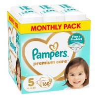 Pampers Monthly Pack Premium Care No. 5 (11-16 kg) 160 τεμάχια