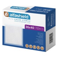 Alfashield Αποστειρωμένες Γάζες 36x40cm 10 τεμάχια