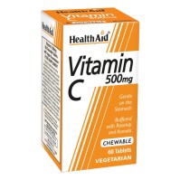 Health Aid Vitamin C 500mg Chewable 60 μασώμενες ταμπλέτες