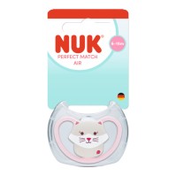 Nuk Perfect Match Air Silicone Soother 6-18m Cat 1 τεμάχιο