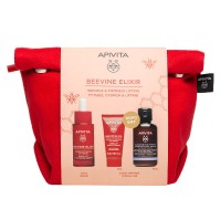 Apivita Beevine Elixir Serum 30ml & Cream Light Texture 15ml & Cleansing Foam 75ml