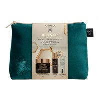 Apivita Queen Bee Longevity 12 Youth Markers Cream Velvety Rich 50ml & Serum 10ml & 5 Action Eye Serum 5ml