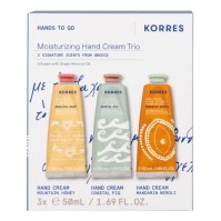 Korres Mountain Honey Hand Cream 50ml & Costal Fig Hand Cream 50ml & Mandarin Neroli Hand Cream 50ml