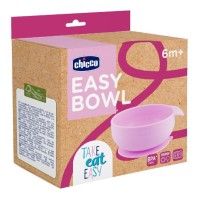 Chicco Easy Bowl Suction Bowl 6m+ Pink 1 τεμάχιο