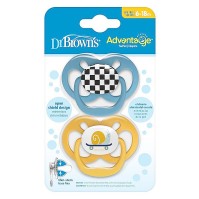 Dr. Browns Advantage Πιπίλα Σιλικόνης 6-18m 2 τεμάχια