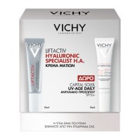 Vichy Liftactiv H.A. Anti-Wrinkle Firming Eye Care 15ml & & UV-Age Daily SPF50 15ml