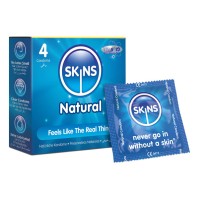 Skins Natural Condoms 4 τεμάχια