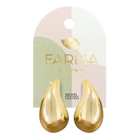 Farma Bijoux Earrings Golden Drops 30mm