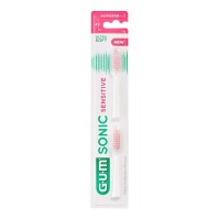 Gum Sonic Sensitive Ultra Soft White Ανταλλακτικές Κεφαλές 2 τεμάχια