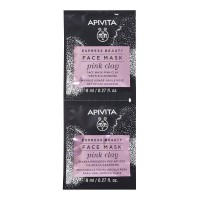 Apivita Express Beauty Gentle Cleansing Face Mask Pink Clay 2x8ml
