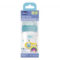 Chicco Well Being Plastic Baby Bottle 0m+ Blue 150ml
