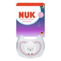 Nuk Perfect Match Air Night Silicone Soother 6-18m Sheep 1 τεμάχιο