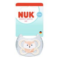 Nuk Perfect Match Air Silicone Soother 0-6m Fox 1 τεμάχιο