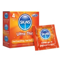 Skins Ultra Thin Condoms 4 τεμάχια
