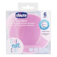 Chicco Easy Bowl Suction Bowl 6m+ Pink 1 τεμάχιο