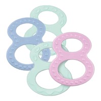 Nuk Teether Set 0m+ Green-Blue or Green-Pink 2 τεμάχια
