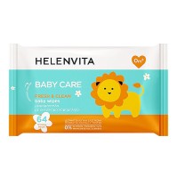 Helenvita Baby Μωρομάντηλα Χαμομήλι 64 τεμάχια