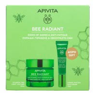 Apivita Bee Radiant Gel-Cream Light Texture 50ml & Eye Cream 15ml