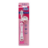 Chicco Toothbrush 3-6y Pink Hippo 1 τεμάχιο