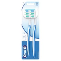 Oral-B 123 Indicator 40mm Toothbrush Medium 2 τεμάχια