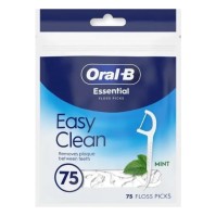 Oral-B Easy Clean Essential Floss Picks 75 τεμάχια