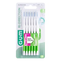 Gum Bi-Direction Interdental Brush 1.2mm Green 6 τεμάχια