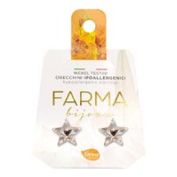 Farma Bijoux Earrings Crystal Stars 10mm