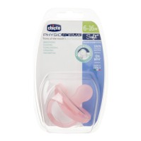 Chicco Physioforma Soft Silicone Soother 6-16m Pink 1 τεμάχιο
