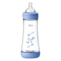 Chicco Perfect 5 Plastic Baby Bottle 4m+ Blue 300ml