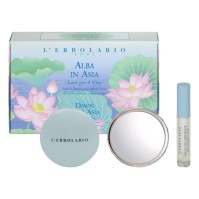 LErbolario Alba in Asia Illuminating Powder 8.5g & Light Effect Gloss 7ml & Mirror