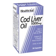 Health Aid Cod Liver Oil 1000mg 30 κάψουλες
