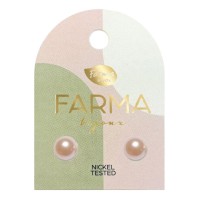 Farma Bijoux Earrings Pink Pearls 6mm