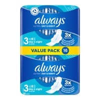Always Ultra Day and Night Size 3 16 τεμάχια