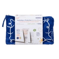 Korres Yoghurt Sunscreen Face Cream SPF50 50ml & Greek Yoghurt Probiotic Foaming Cream Cleanser 20ml
