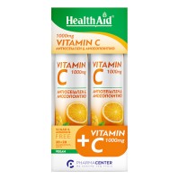 Health Aid Vitamin C 1000mg γεύση Πορτκάλι 2x20 αναβράζοντα δισκία