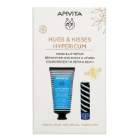 Apivita Hypericum and Beeswax Hand Cream 50ml & Cocoa Butter Lip Care 4.4g