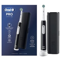 Oral-B Pro Series 1 Cross Action Black ηλεκτρική οδοντόβουρτσα & θήκη ταξιδίου