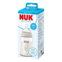 Nuk First Choice Glass Baby Bottle 3m+ Seahorse 240ml