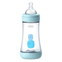 Chicco Perfect 5 Plastic Baby Bottle 2m+ Blue 240ml