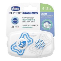 Chicco Physioforma Light Πιπίλα Σιλικόνης Σιέλ 6-16m 2 τεμάχια