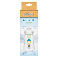 Dr. Browns Anti-Colic Options+ Plastic Baby Bottle Wide Λαγουδάκι 330ml