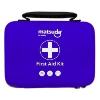 Matsuda Φαρμακείο Πρώτων Βοηθειών Κενό Μπλε 15x20x7cm