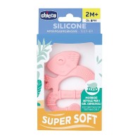 Chicco Silicone Super Soft Teether 2m+ Pink Iguana 1 τεμάχιο