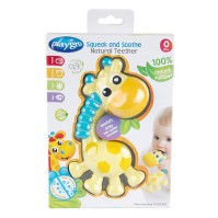 Playgro Squeak And Soothe Natural Teether 0m+