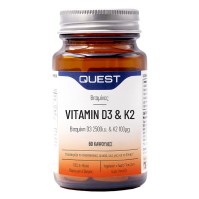 Quest Vitamin D3 and K2 60 κάψουλες