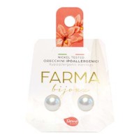 Farma Bijoux Earrings White Pearls 8mm