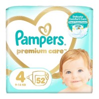Pampers Premium Care No. 4 (9-14 kg) 52 τεμάχια