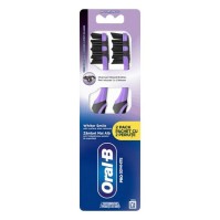 Oral-B Pro 3DWhite Charcoal Toothbrush Medium 2 τεμάχια