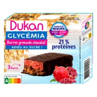 Dukan Glycemia Oat Bars with Pomegranate and Chocolate Coating 3 τεμάχια