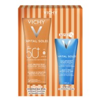 Vichy Capital Soleil Invisible Hydrating Protective Milk SPF50 300ml & Soothing After-Sun Milk 100ml